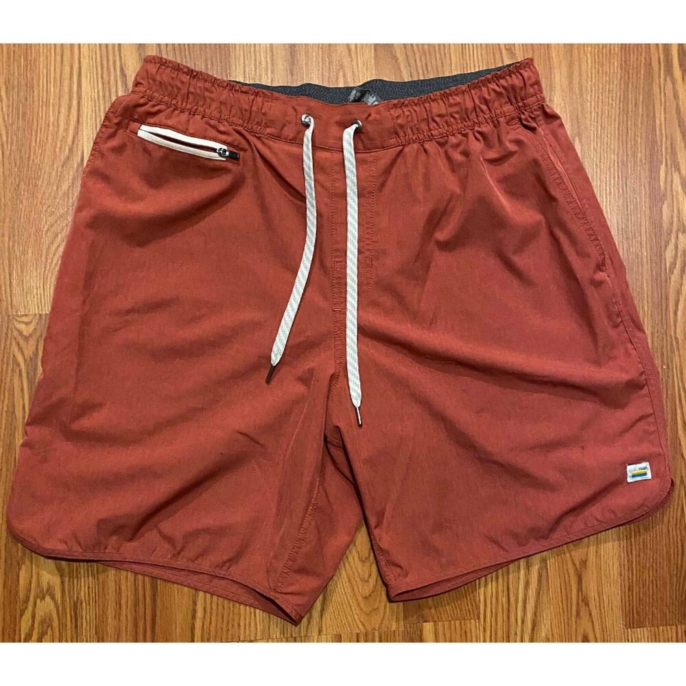 Vuori Men's Rust Red Athletic Shorts